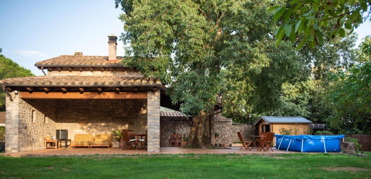 El Vilarot. La casa de piedra en la naturaleza. Villa Gerona Exterior foto